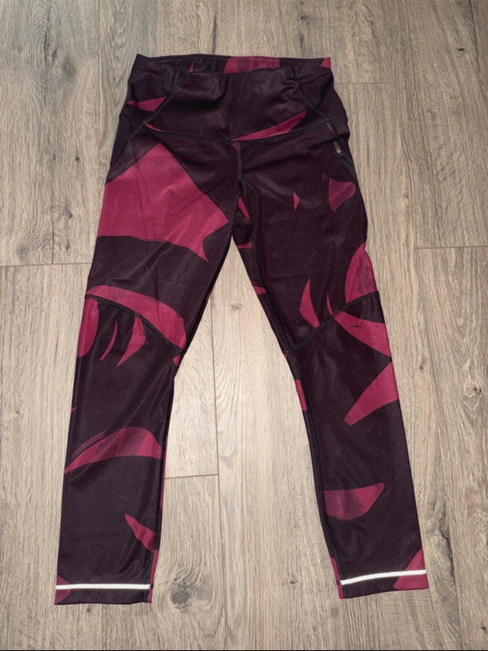 Lululemon All Sport Crop Back Spin Stroke Dashing Purple Black